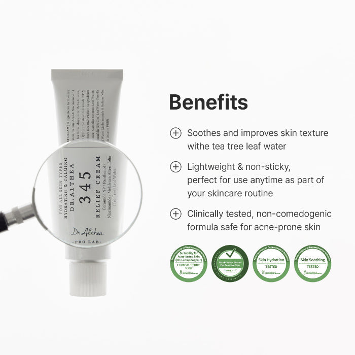 Dr.Althea 345 Relief Cream - key ingredients