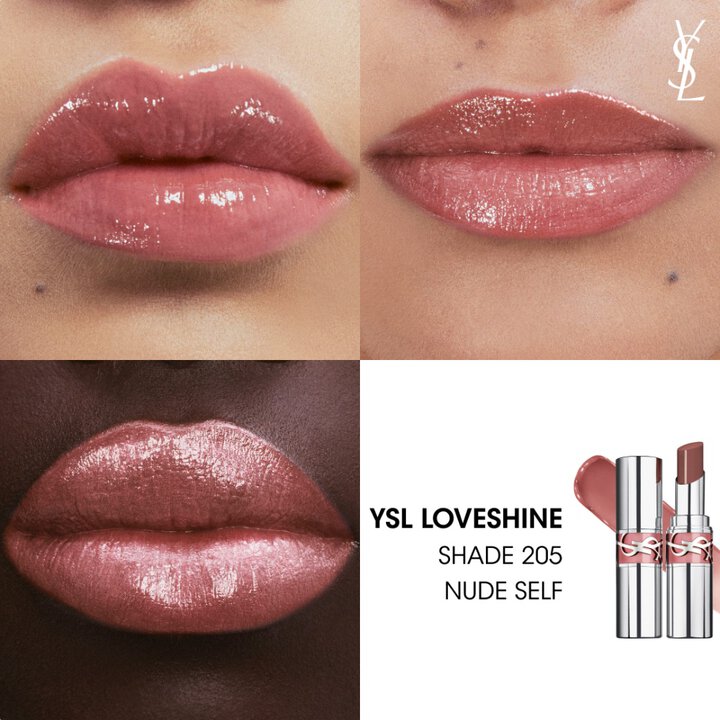 YSL Loveshine Glossy Lipstick - 205 Nude Self shade detail