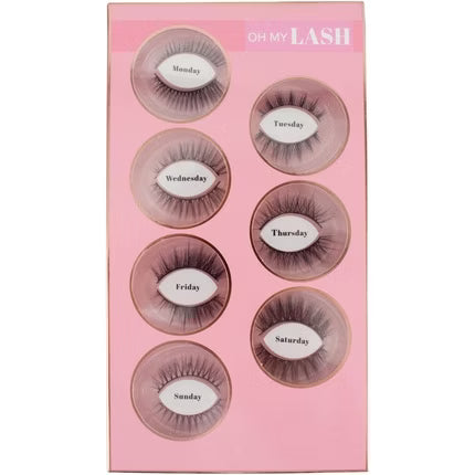OH MY LASH Black Faux Mink False Strip Eyelashes – 7 Pairs product image