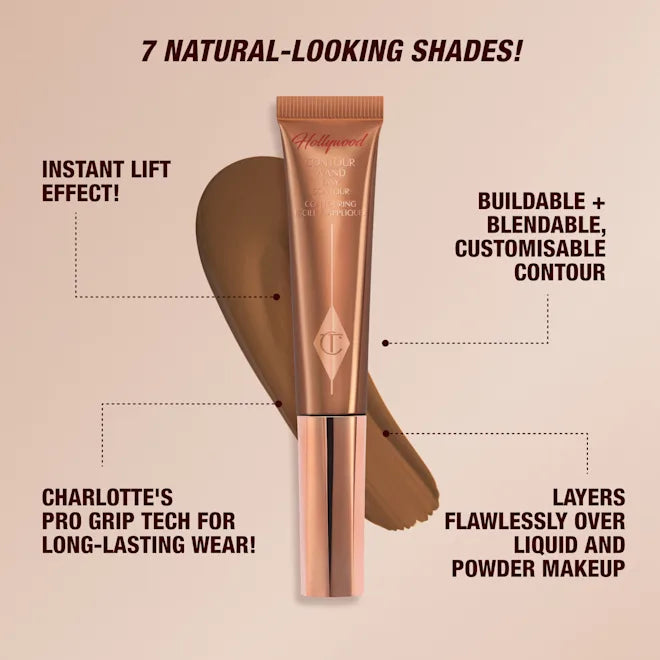 Charlotte Tilbury Hollywood Contour Wand — Fair/Medium texture and color detail