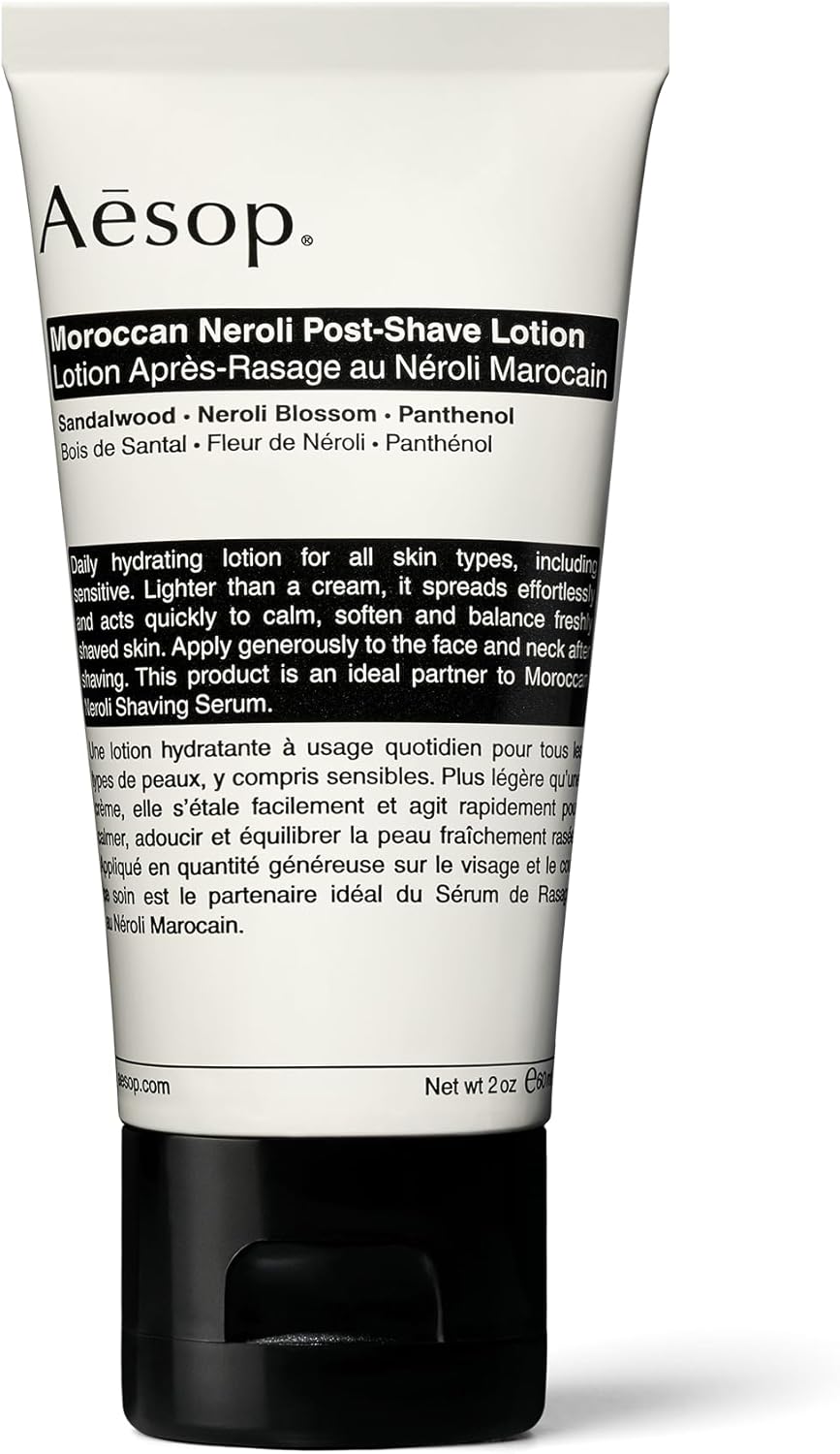 Aesop Moroccan Neroli Post-Shave Lotion packaging view