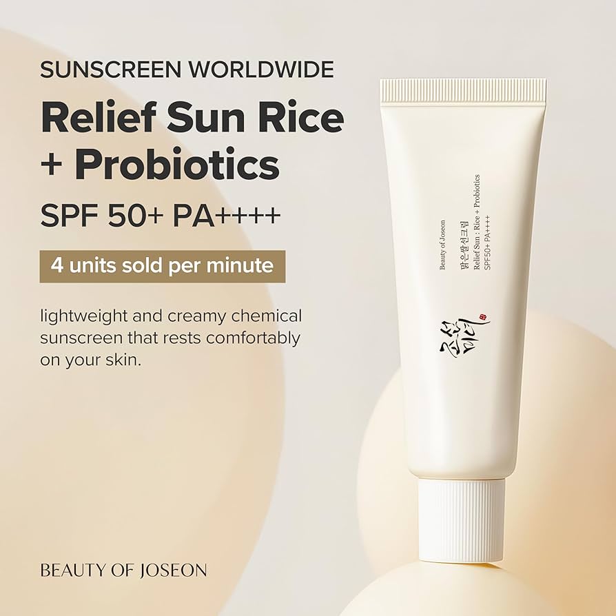 Beauty of Joseon Relief Sun Rice+Probiotics SPF50+ PA++++ 50ml shade detail