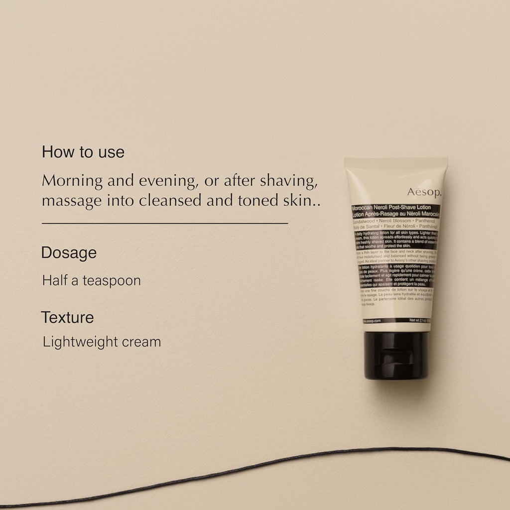 Aesop Moroccan Neroli Post-Shave Lotion shade detail
