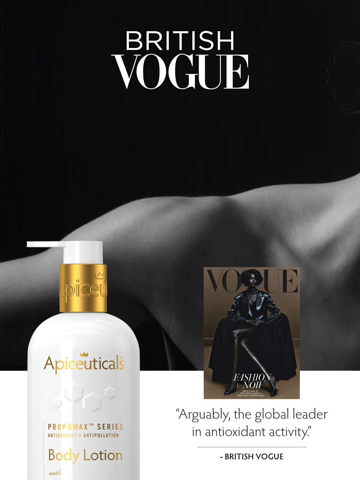 Apiceuticals PROPOWAX™ Antioxidant Body Lotion shade detail