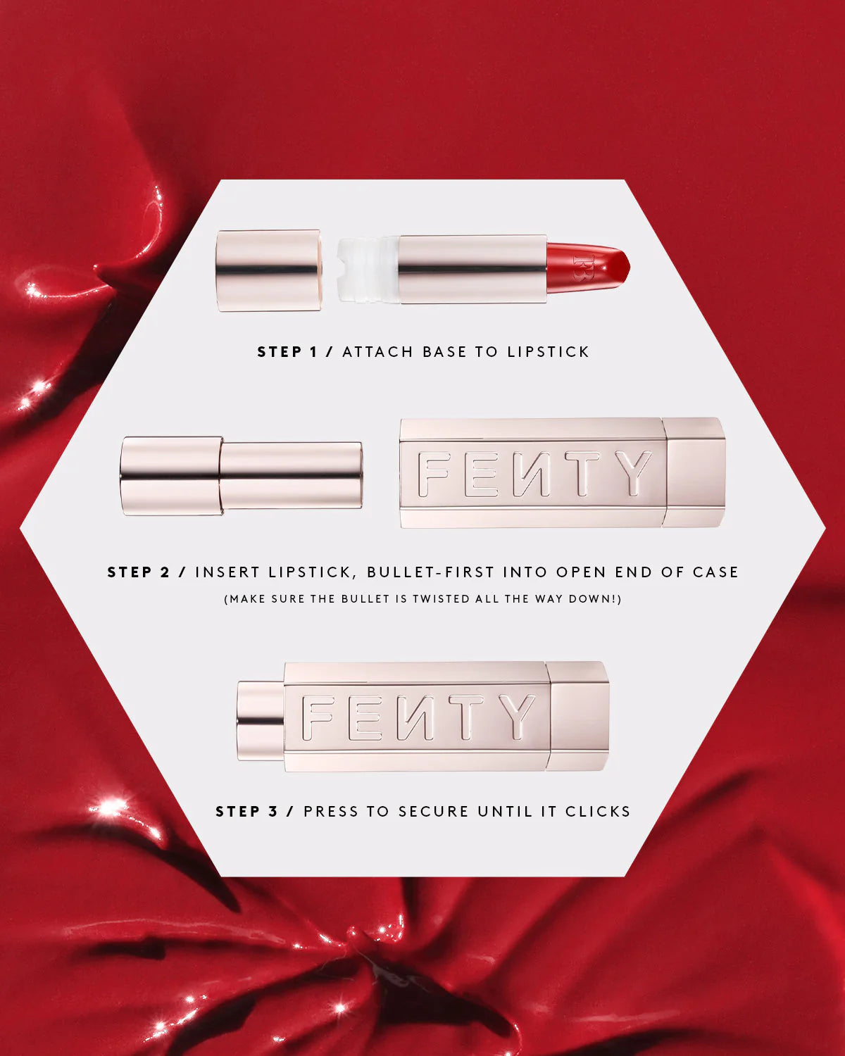 Fenty Icon Semi-Matte Refillable Lipstick Set – Sorta Single shade detail
