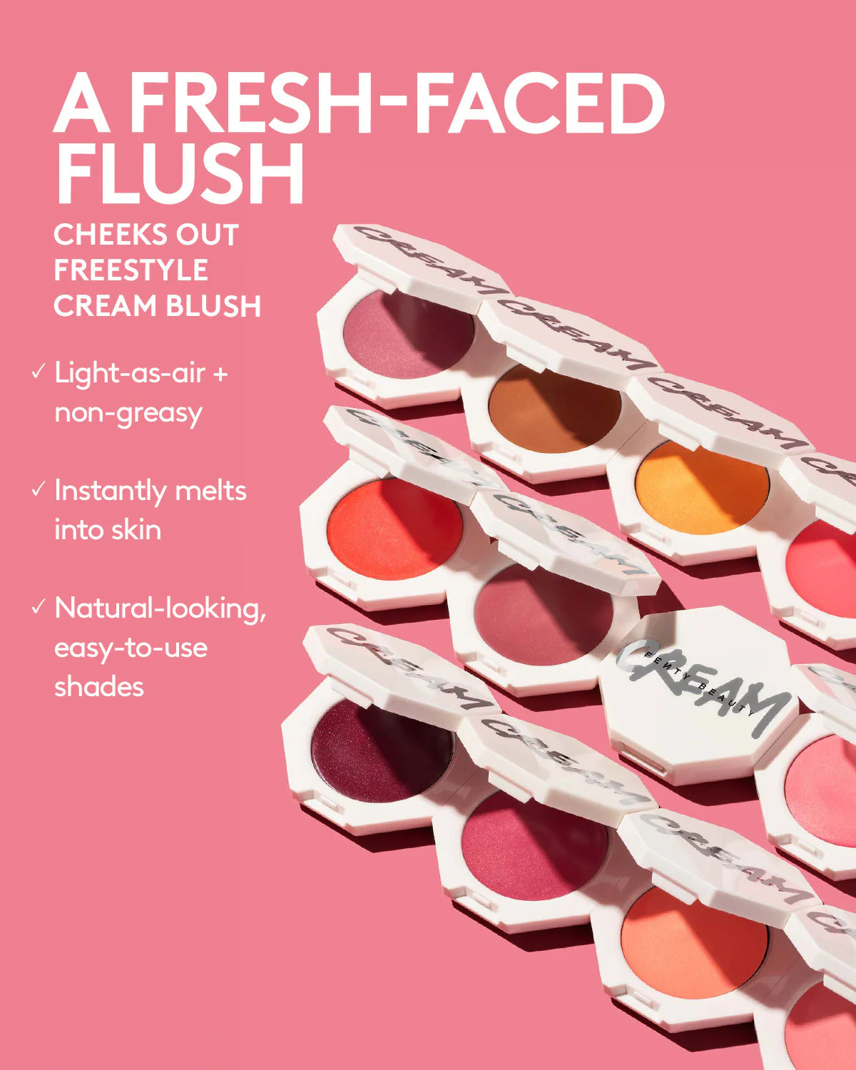 Fenty Beauty Cheeks Out Cream Blush – Crush on Cupid packaging view