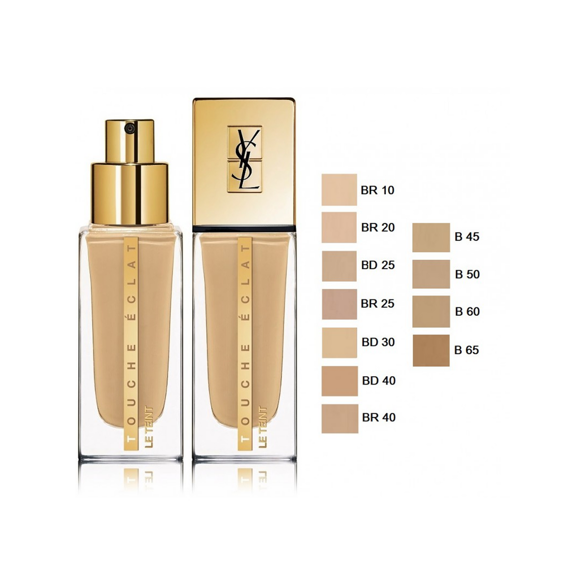 YSL Touche Eclat Le Teint Foundation B60 25ml shade detail