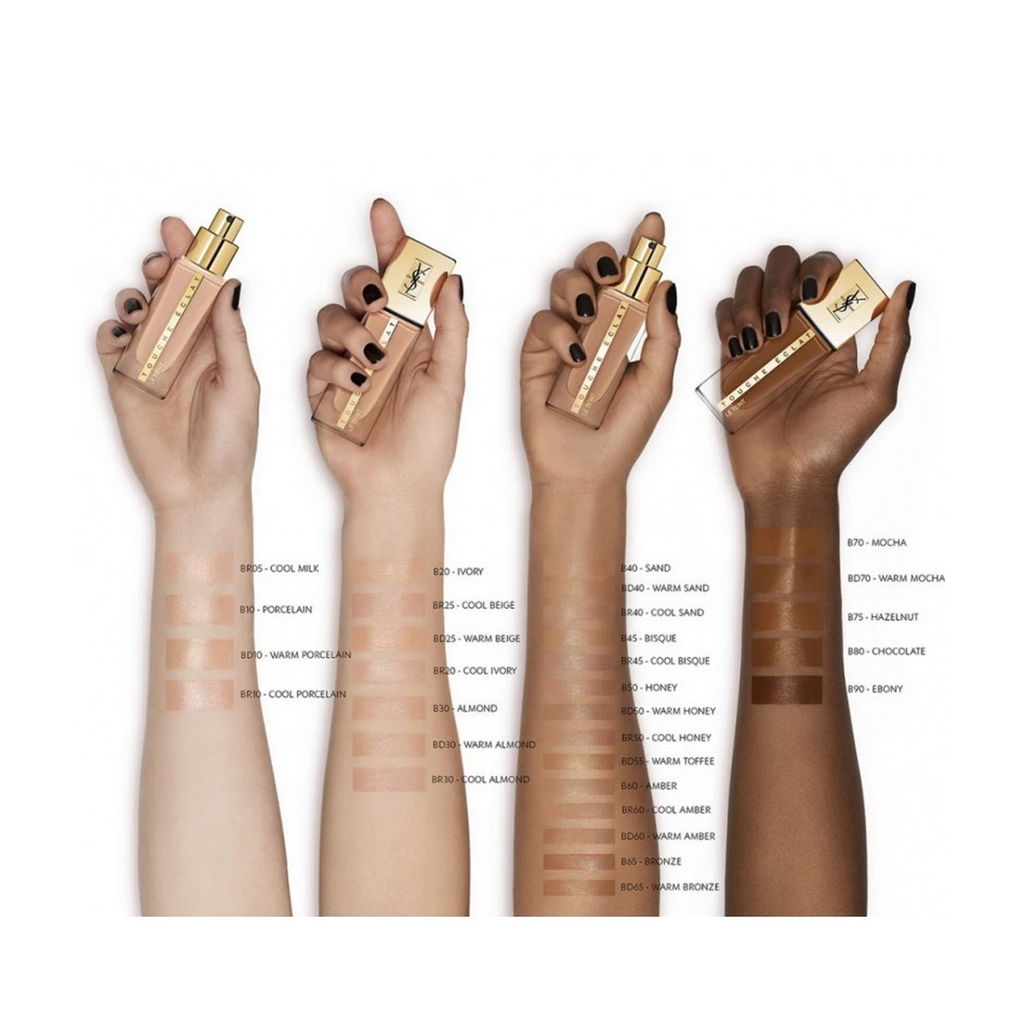 YSL Touche Eclat Le Teint Foundation B60 25ml shade detail