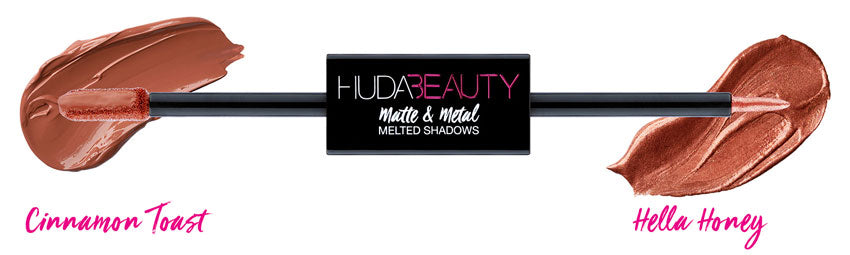 Huda Beauty Matte & Metal Melted Shadows – Cinnamon Toast & Honey shade detail