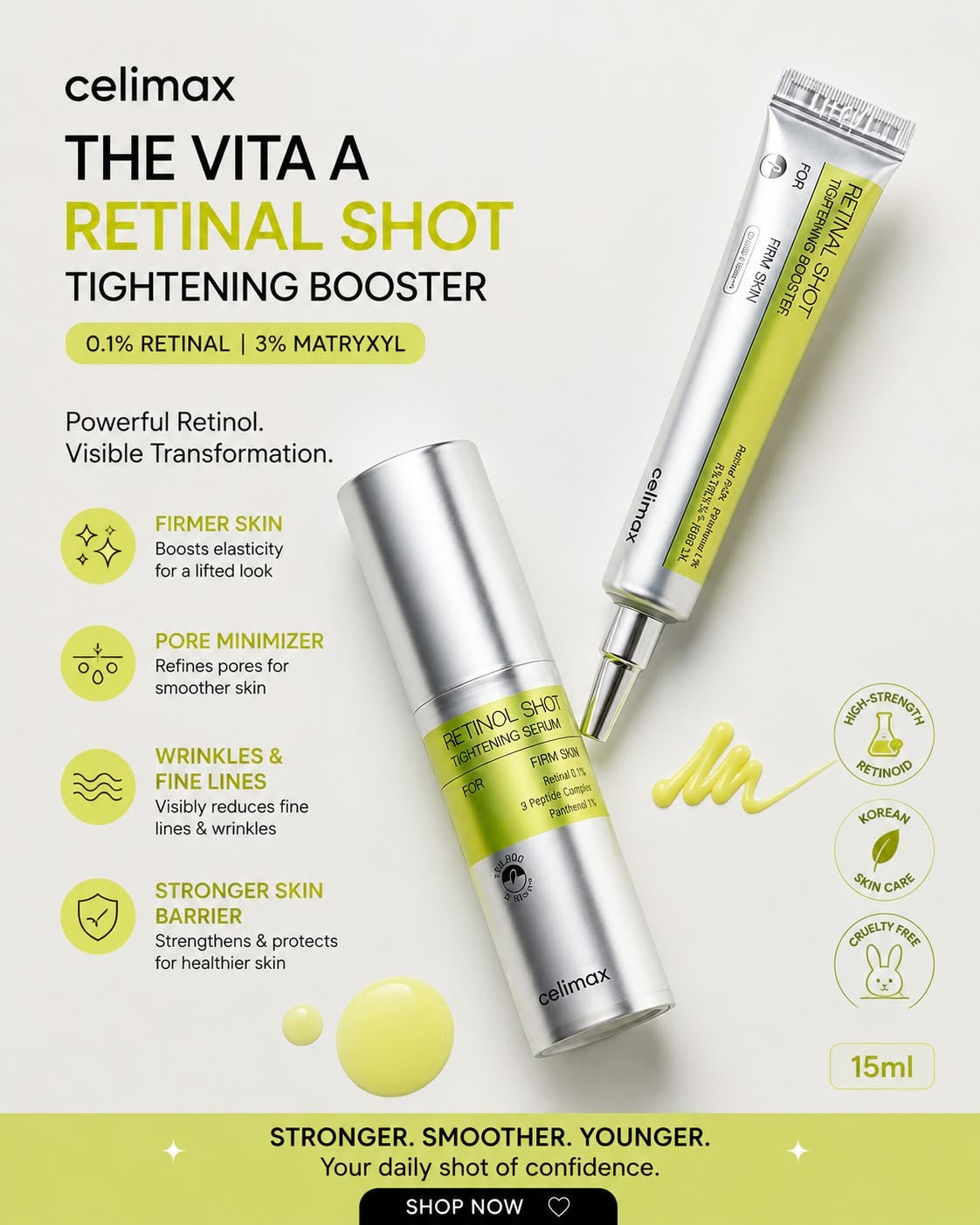 celimax THE Vita-A Retinol Shot Tightening Serum – 30 ml