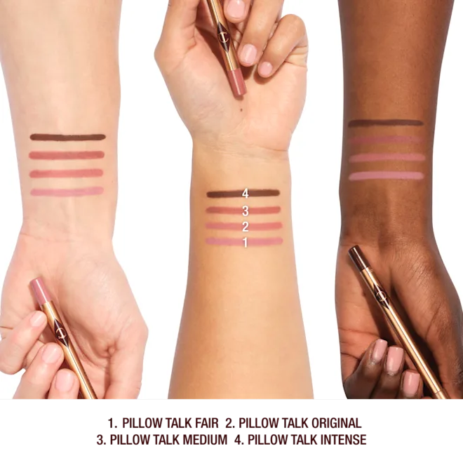 Charlotte Tilbury Lip Cheat – Pillow Talk shade detail