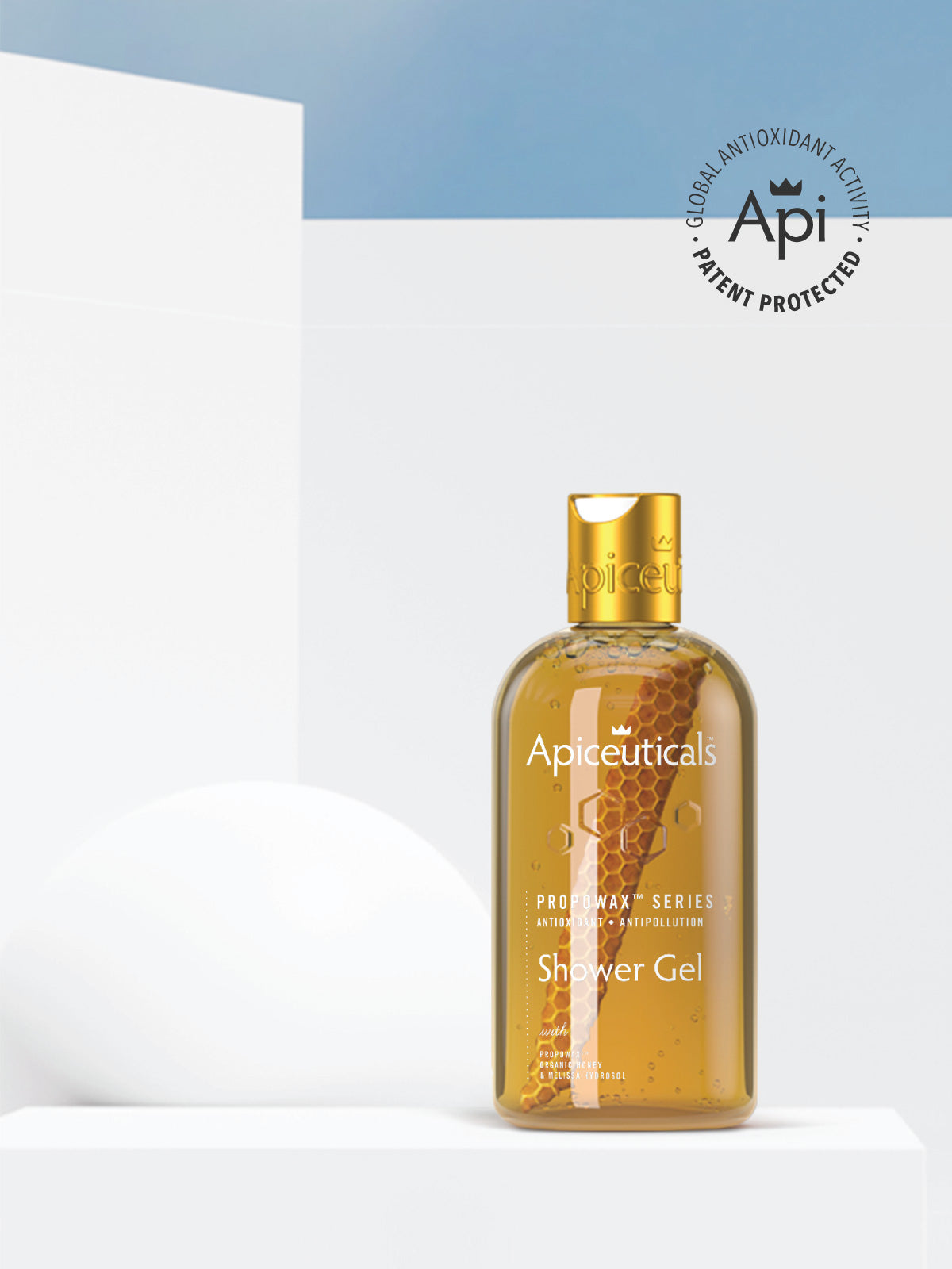 Apiceuticals PROPOWAX™ Antioxidant Shower Gel packaging view