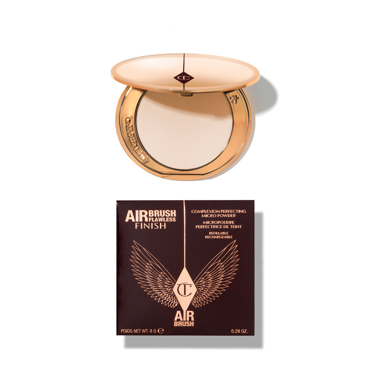 Charlotte Tilbury Airbrush Flawless Finish Powder Travel Size 3.4g – 02 Medium