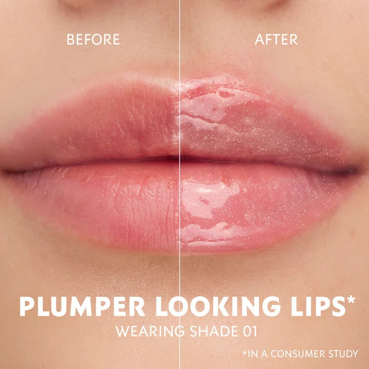 YSL Loveshine Plumping Lip Oil Gloss – 01 Thunder Stealer shade detail