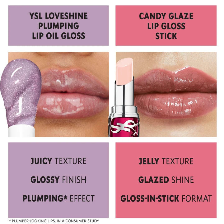 YSL Loveshine Plumping Lip Oil Gloss – 44 Nude Lavallière shade detail