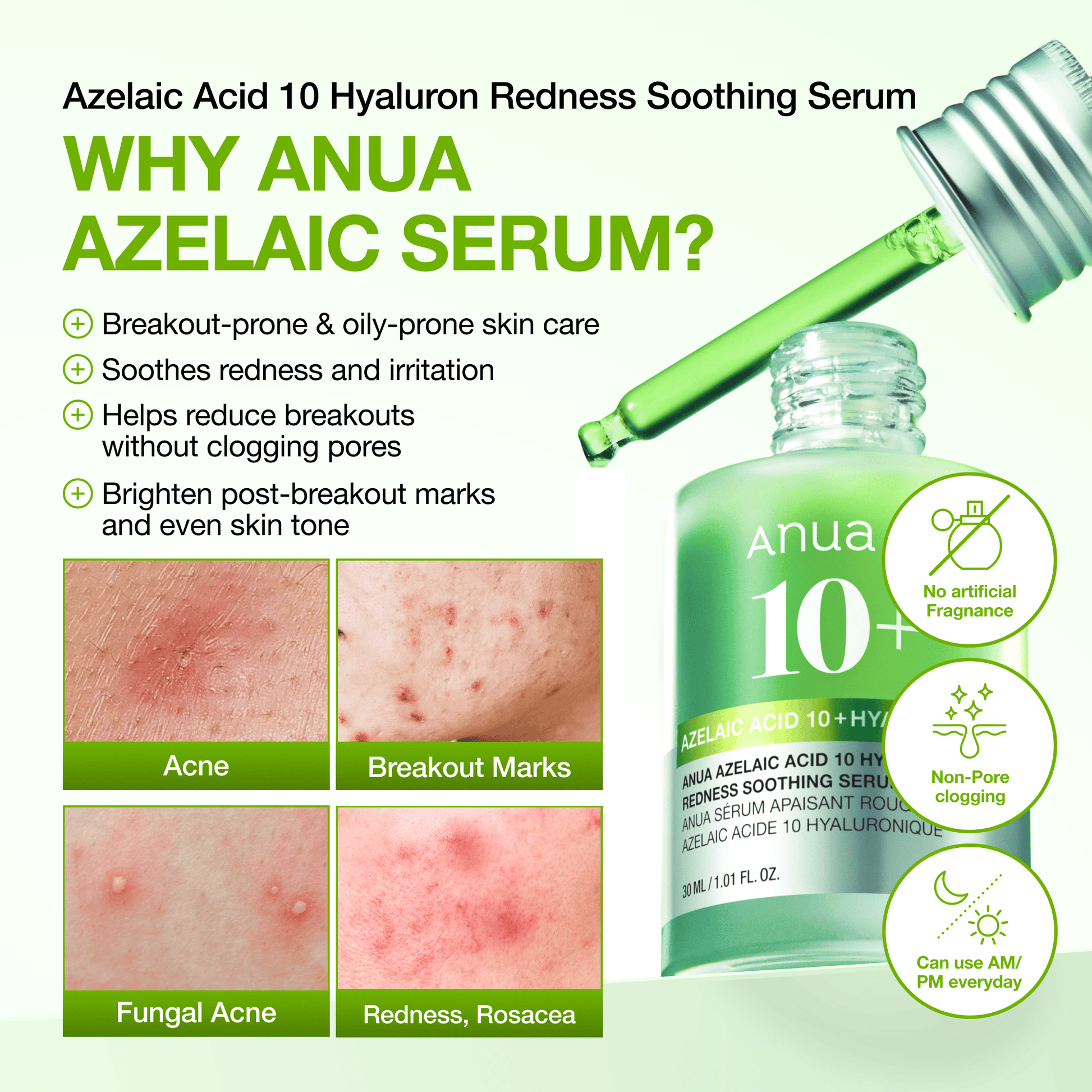 Anua Azelaic Acid 10 Hyaluron Redness Soothing Serum - texture