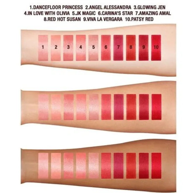 Charlotte Tilbury Hot Lips Refillable Lipstick – In Love With Olivia texture and color detail