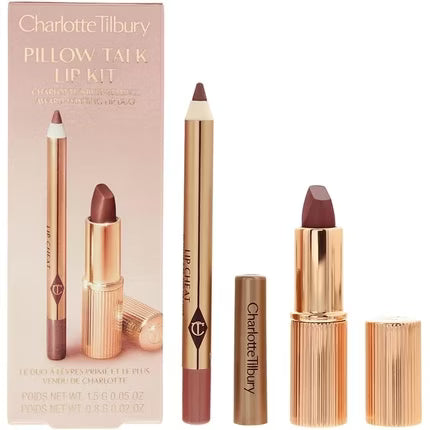Charlotte Tilbury Mini Pillow Talk Lip Kit – Pillow Talk Medium shade detail