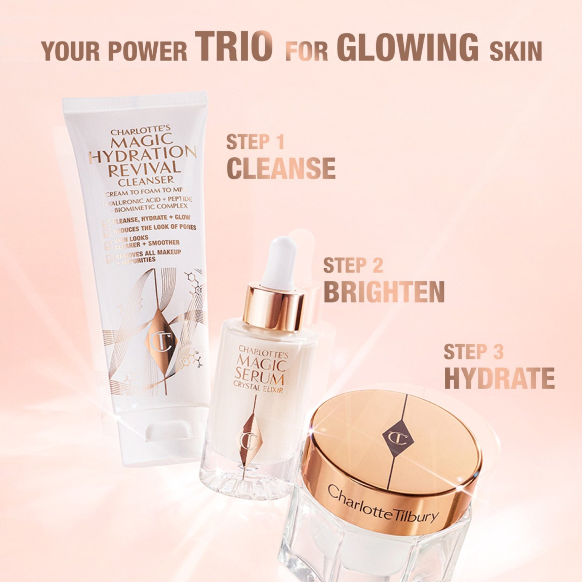 Charlotte Tilbury Charlotte’s Magic Cream 50 ml + Magic Serum Crystal Elixir 1 ml shade detail