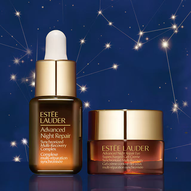 Estée Lauder Powerful Nighttime Repair Set – Mini Serum & Eye Gel-Crème shade detail
