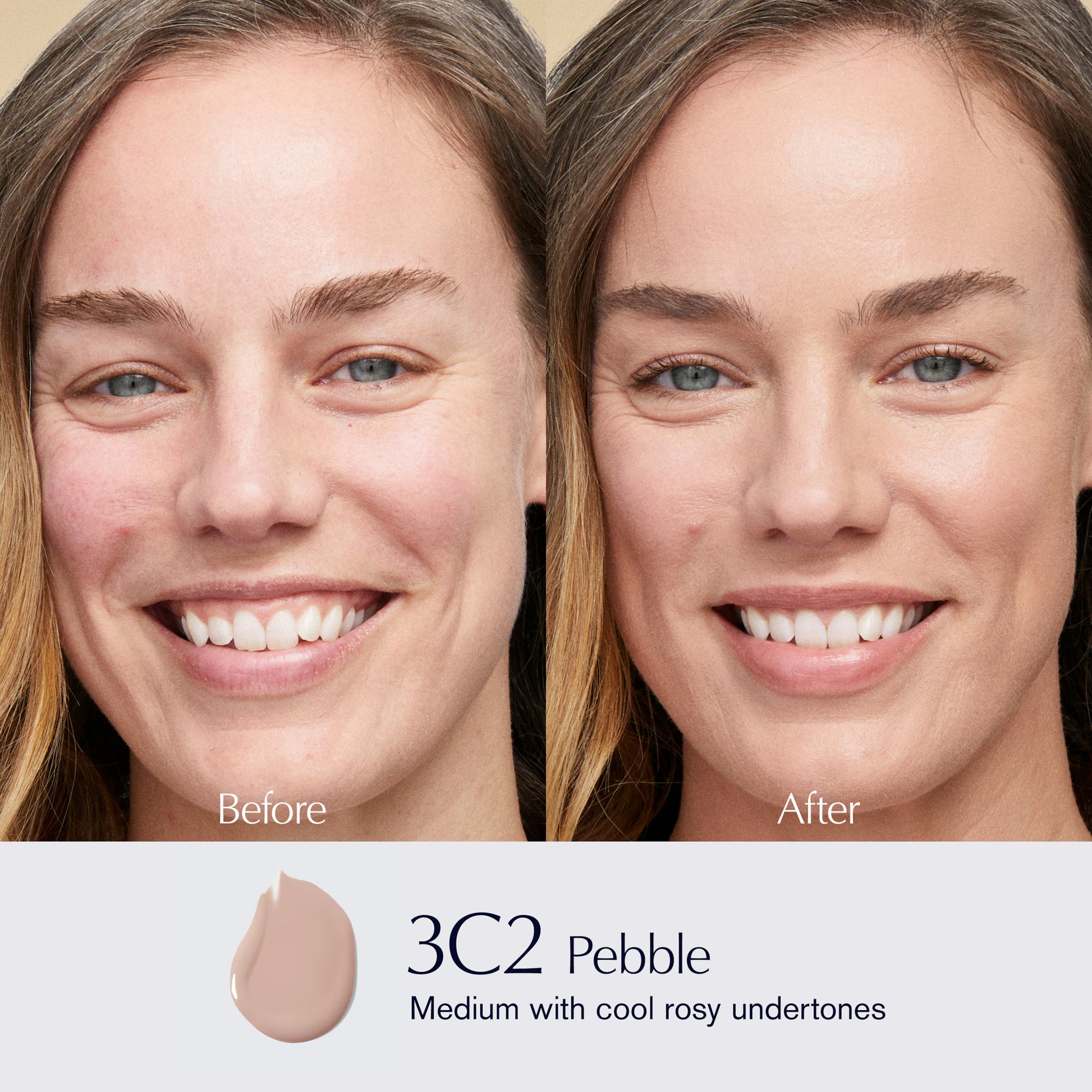 Estée Lauder Futurist Hydra Rescue Moisturizing Foundation SPF 45 – Shade 3C2 shade detail