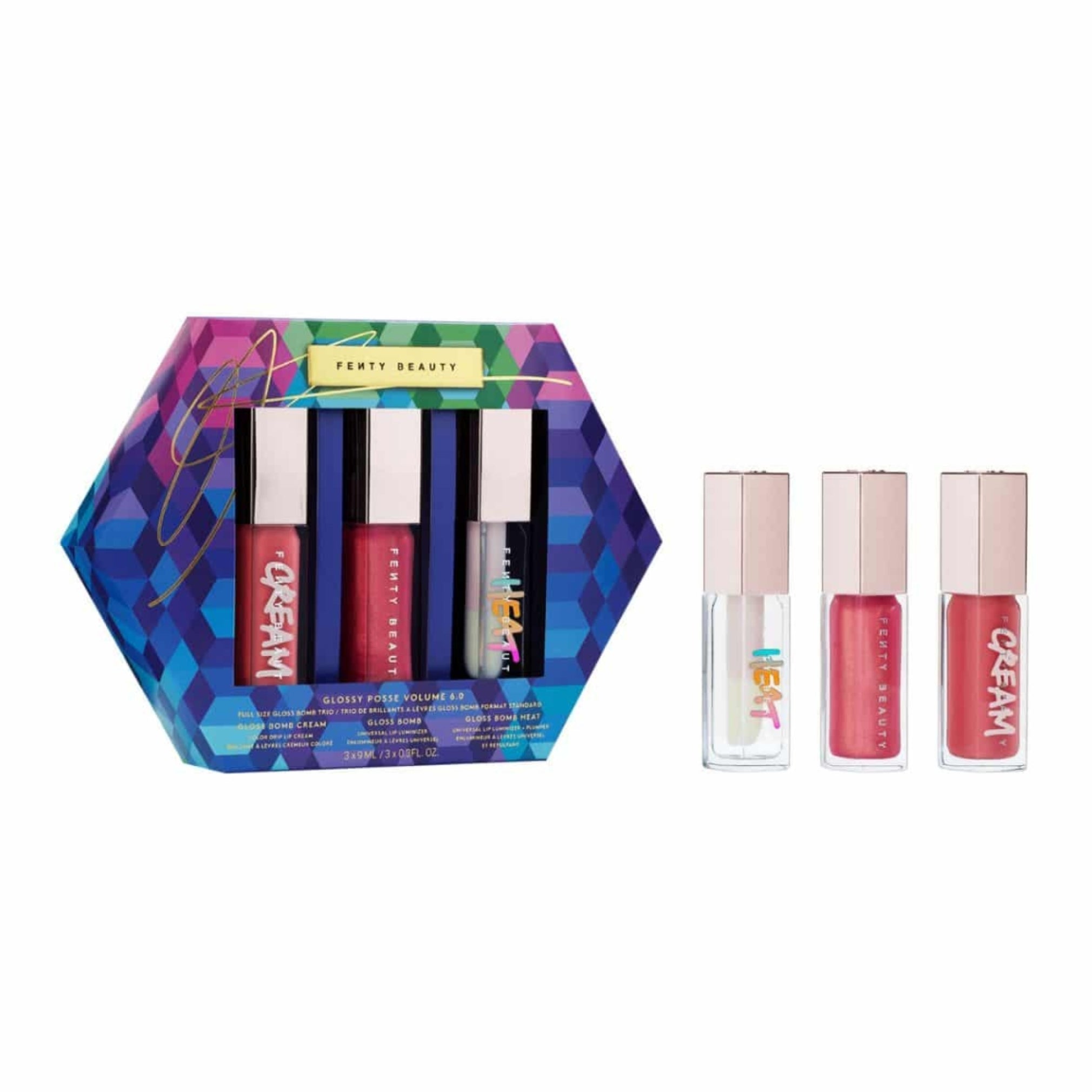 Fenty Beauty Glossy Posse Volume 6.0 Lip Trio | Darling Lux