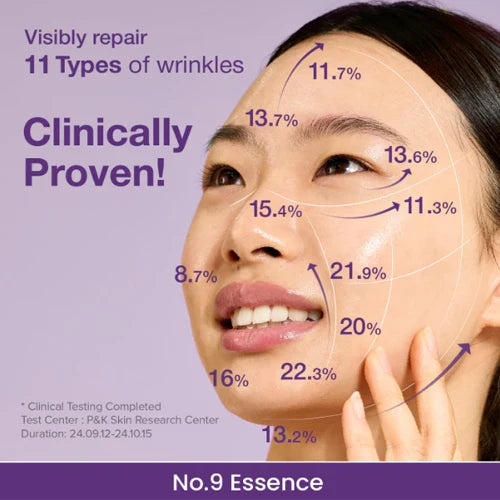 numbuzin No.9 NAD Bio Lifting Essence - results
