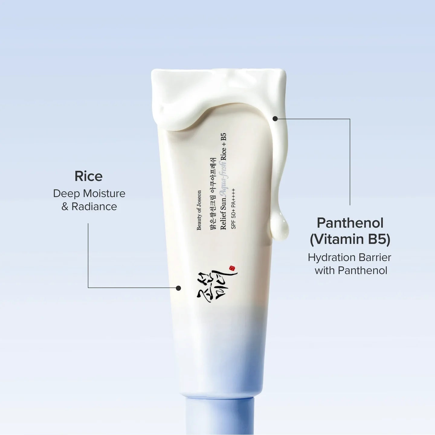 Beauty of Joseon Relief Sun Aqua Fresh Rice+B5 SPF50+ PA++++ 50ml shade detail